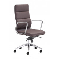 Zuo Modern 205894 Engineer High Back Office Chair in Espresso